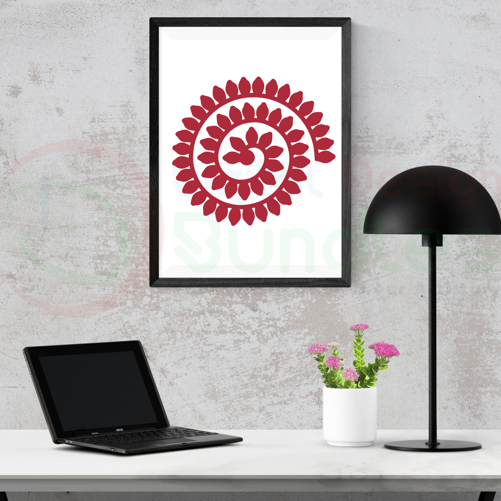 Rolled Flower SVG-1