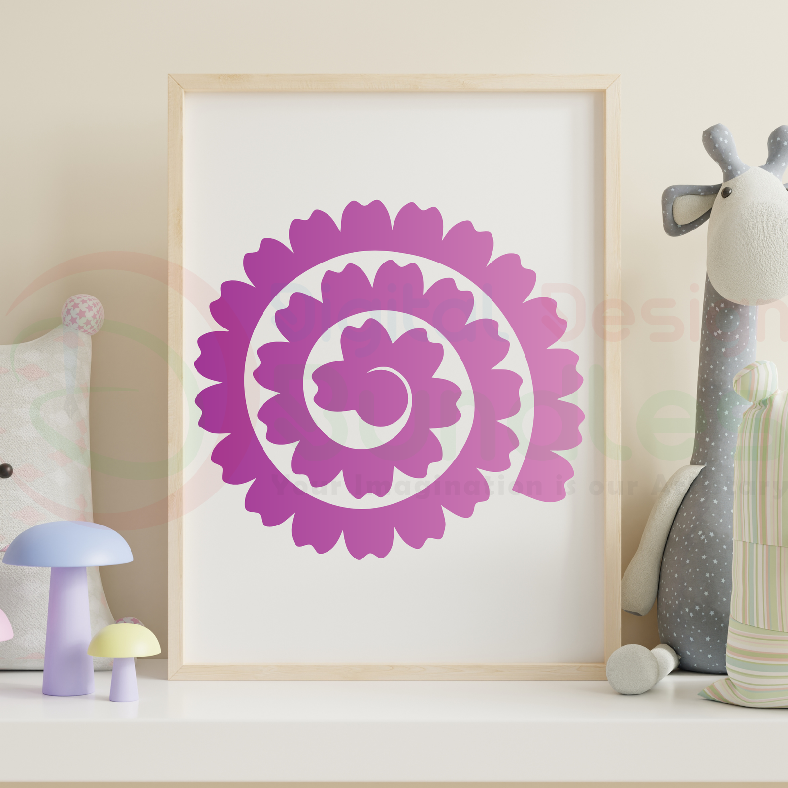 Rolled Flower SVG-1