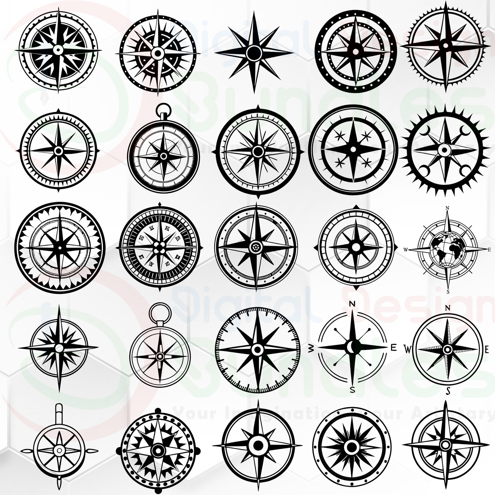 Compass SVG Bundle