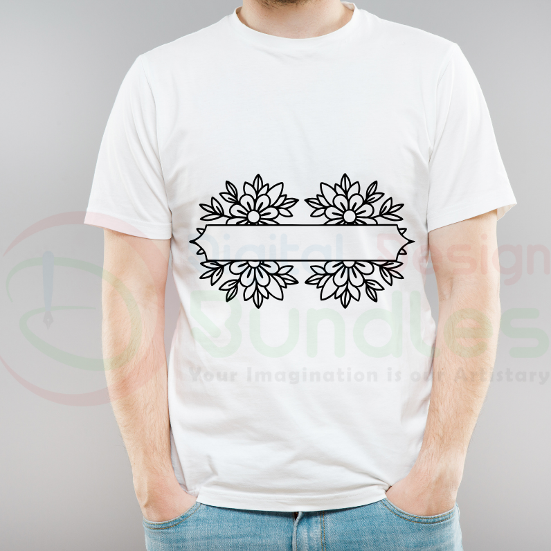 Floral Fram SVG