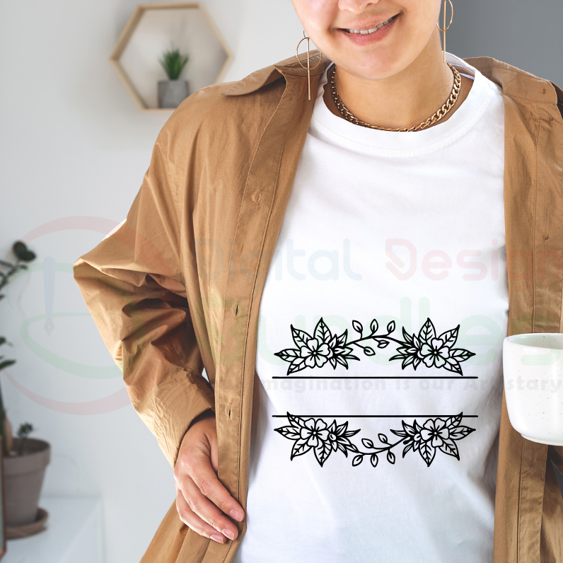 Floral Fram SVG