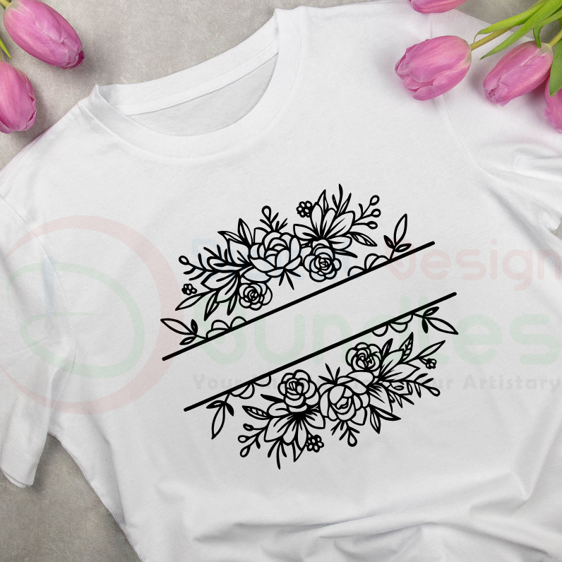 Floral Fram SVG