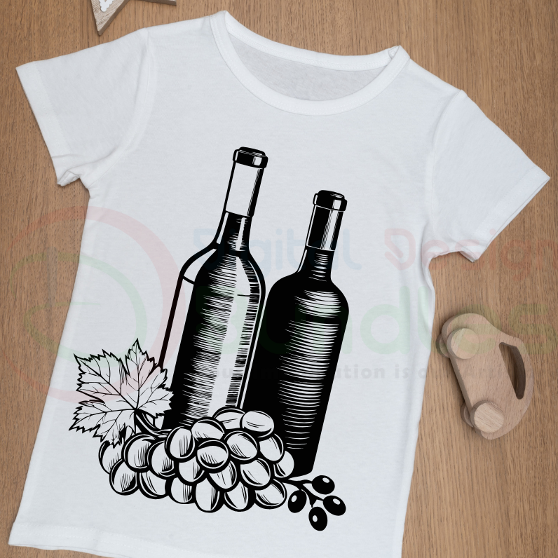 Wine and Cheese SVG