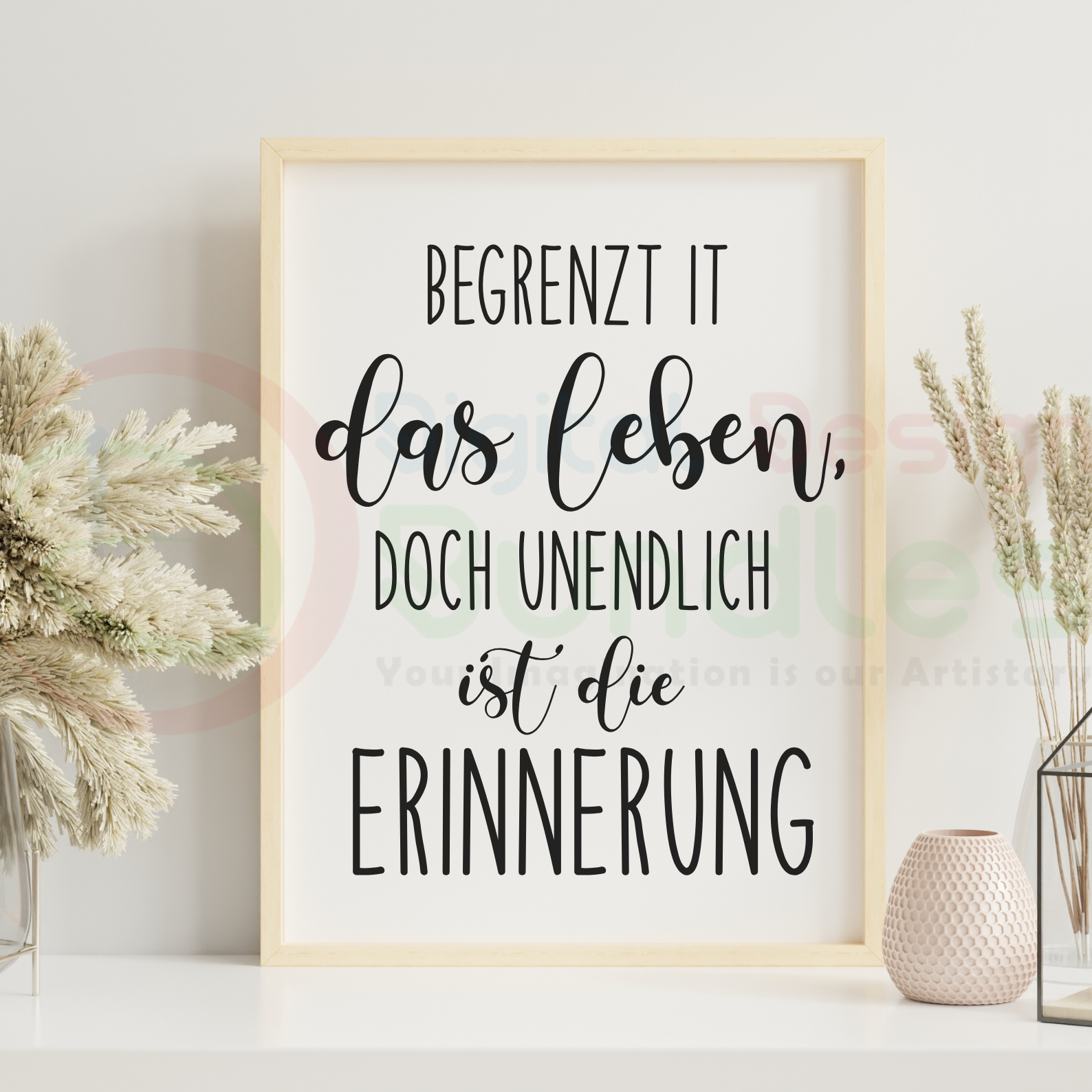 German Trauer Saying SVG