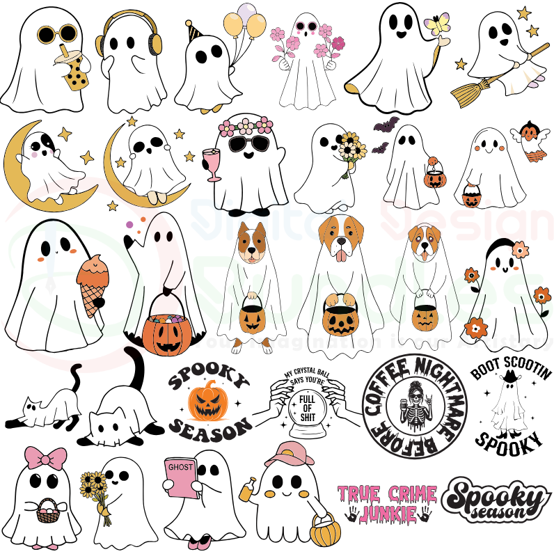 Cute Ghost Halloween SVG