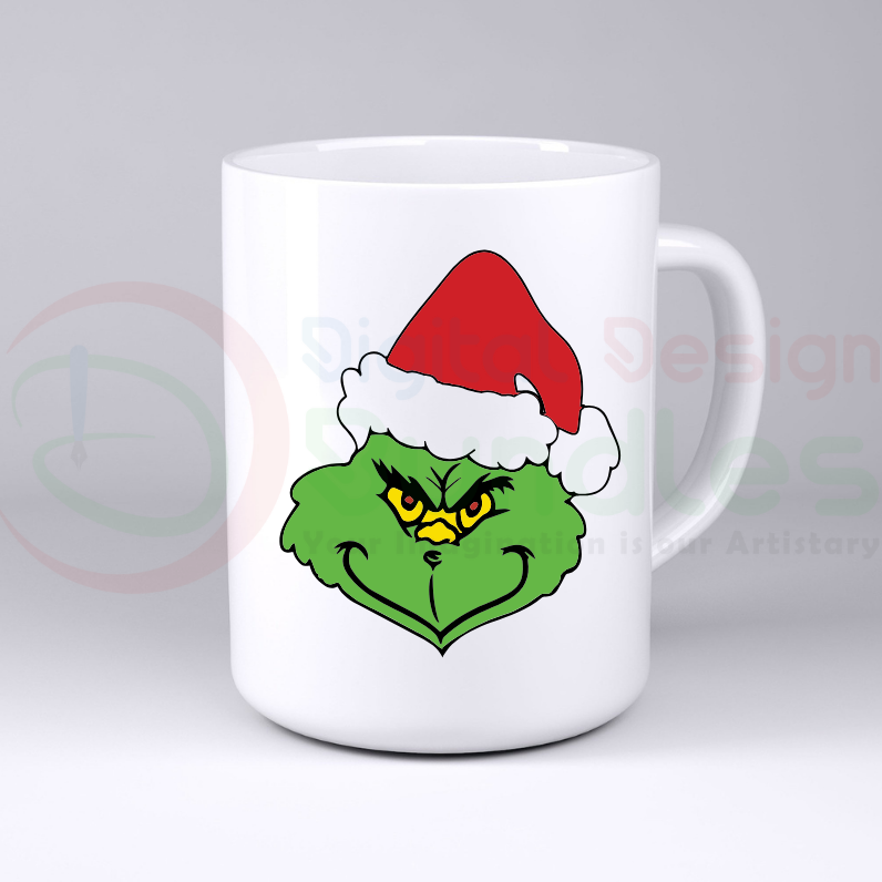 Grinch Face SVG