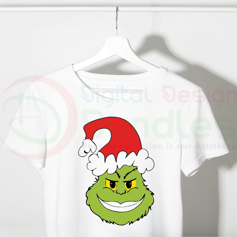 Grinch Face SVG
