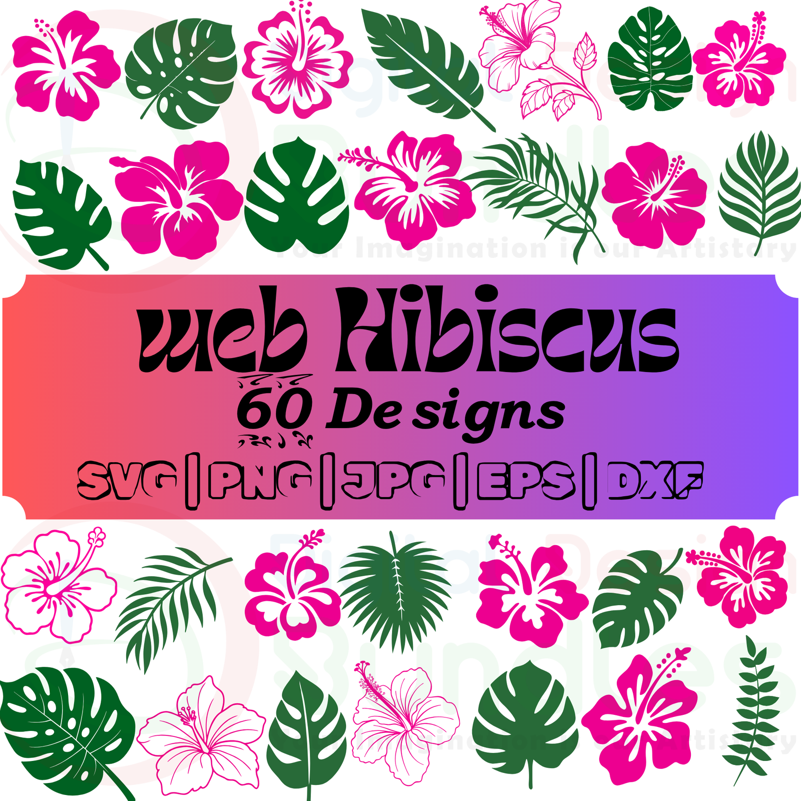 Hibiscus Flowers SVG
