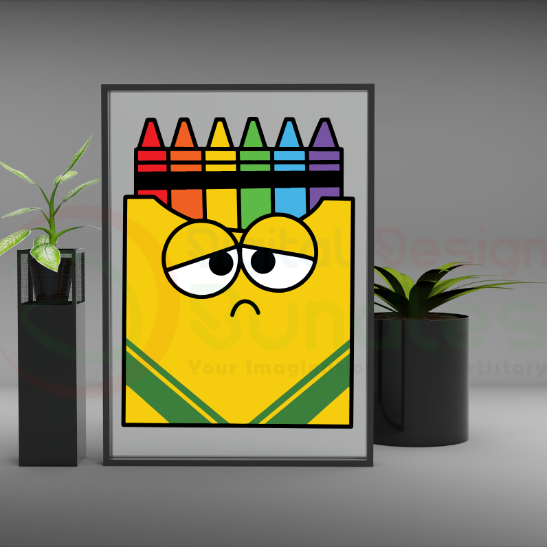 Crayon Split Monogram Svg