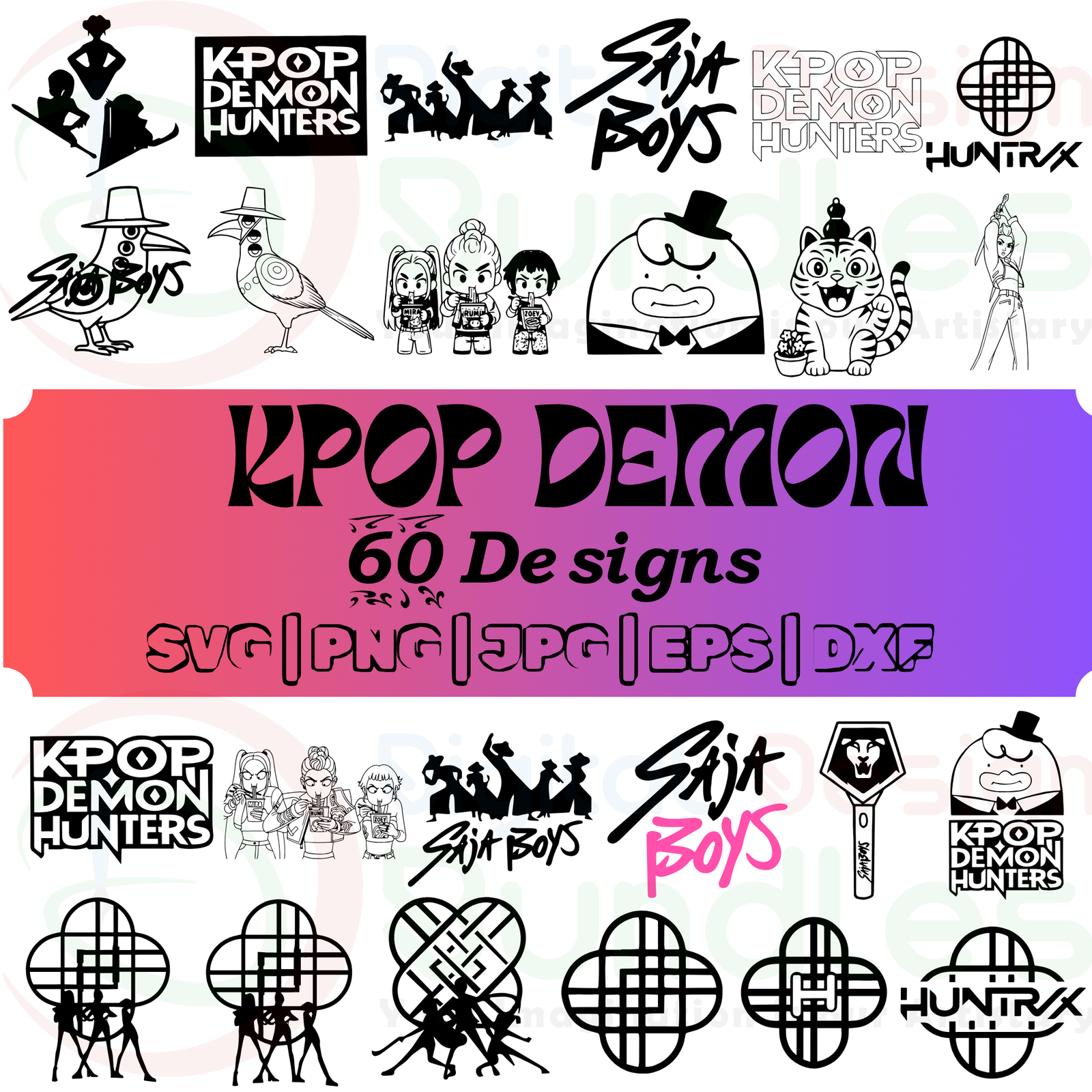 Kpop Demon Hunters SVG