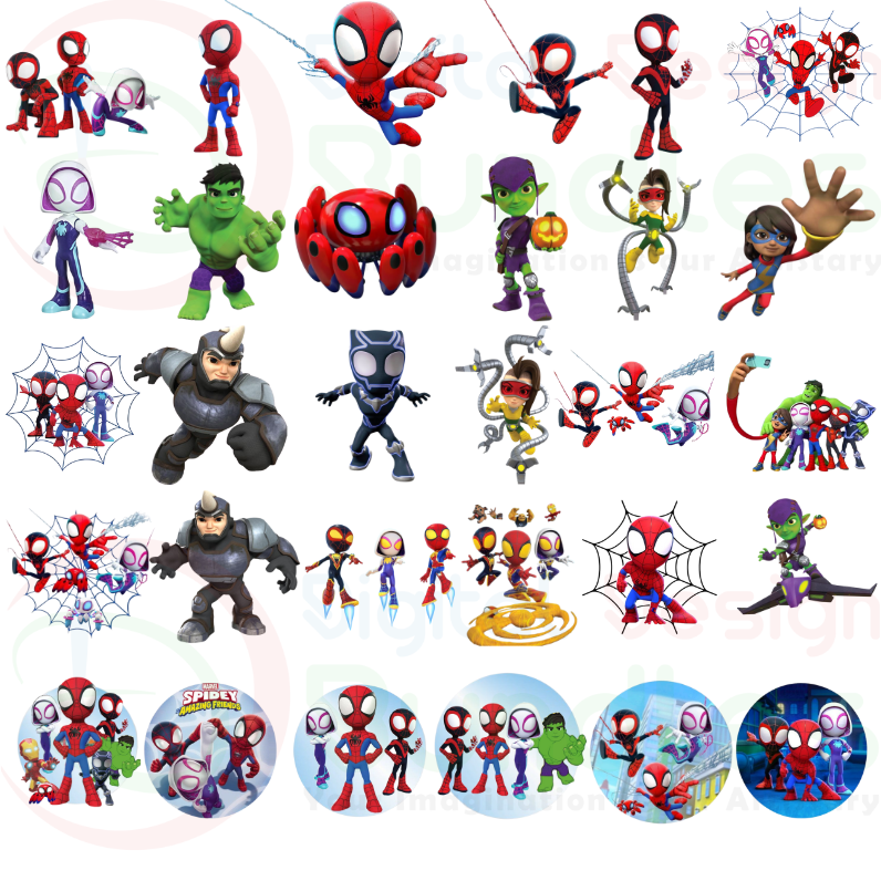 Spidey & Friends PNG