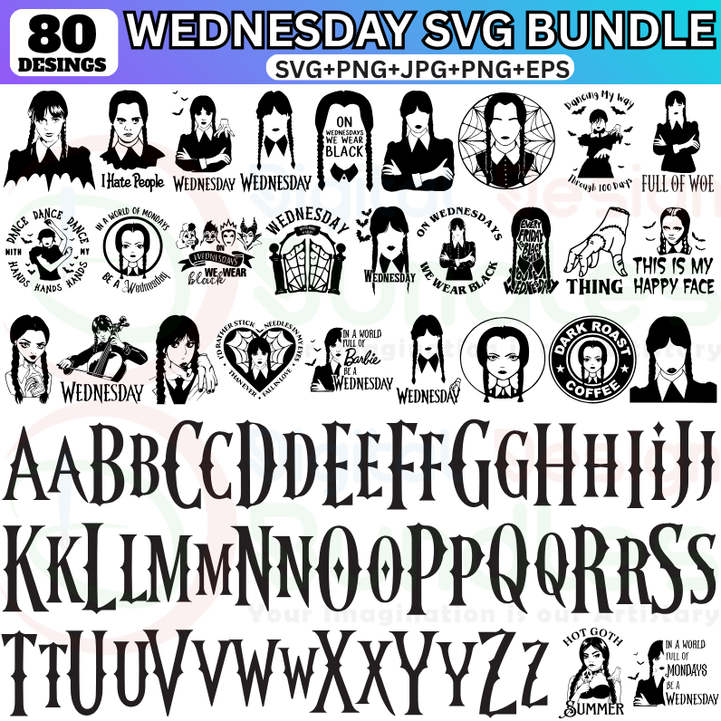 Wednesday SVG Bundle