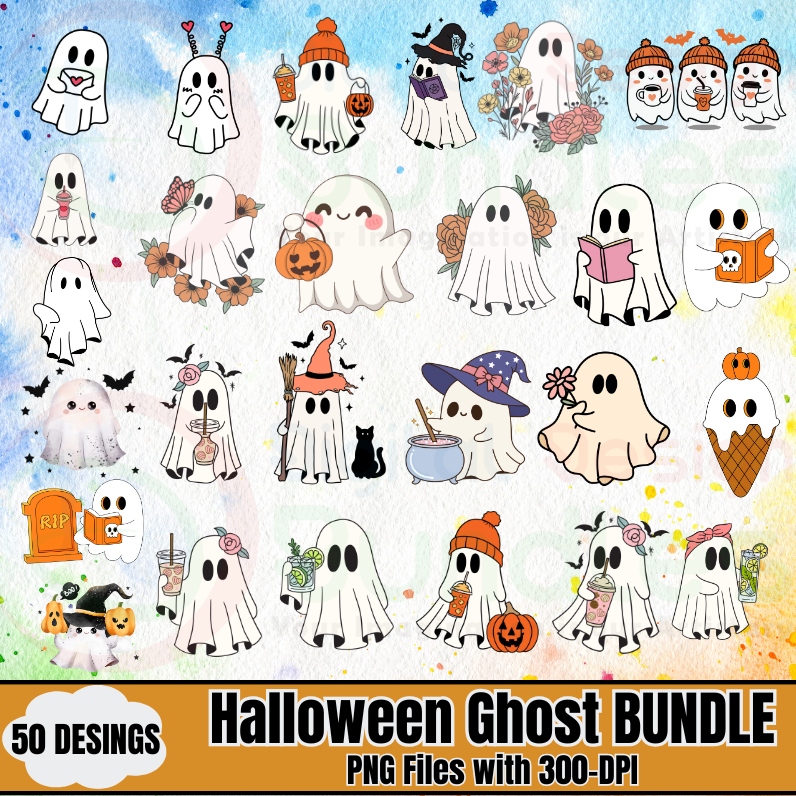 Cute Ghost Halloween PNG