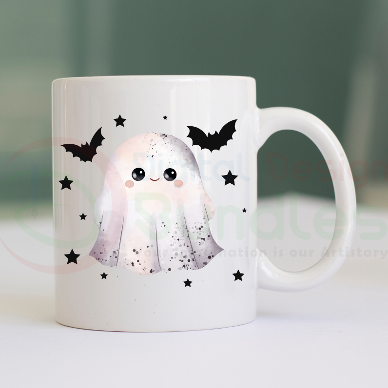 Cute Ghost Halloween PNG
