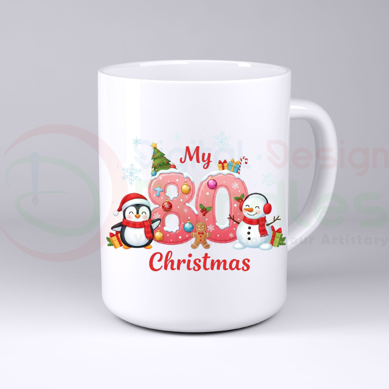 Christmas Numbers PNG