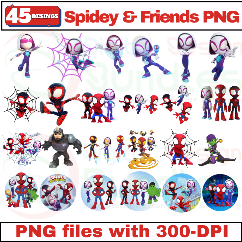 Spidey & Friends PNG
