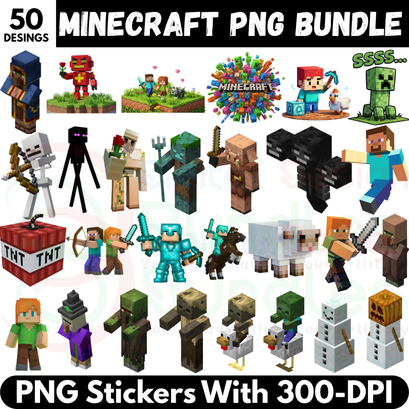 MineCraft PNG Bundle