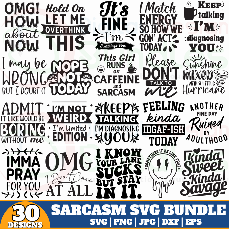Sarcasm SVG Bundle