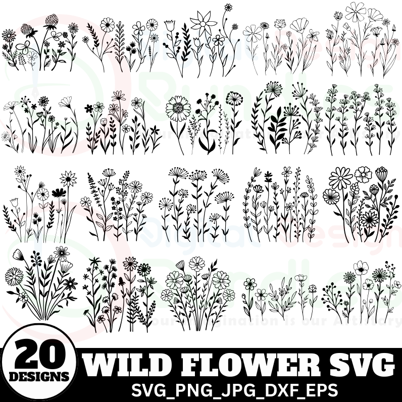 Wild Flower SVG - 1