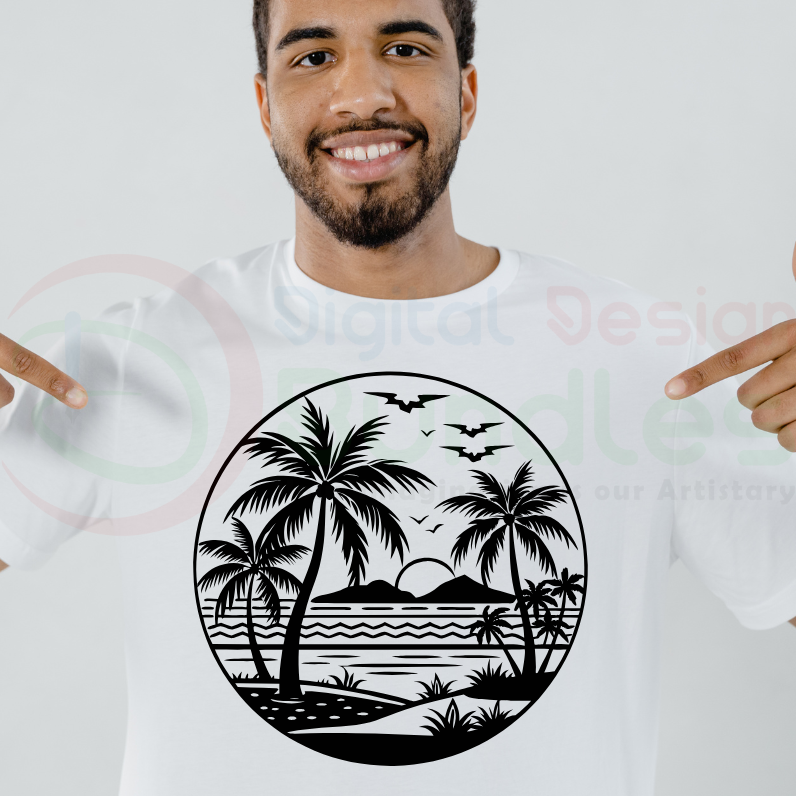 Beach Scene SVG