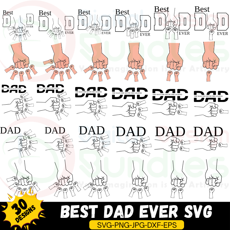 Best Dad Ever SVG