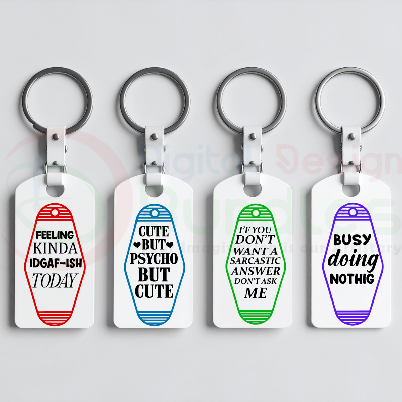 Motel Keychain SVG