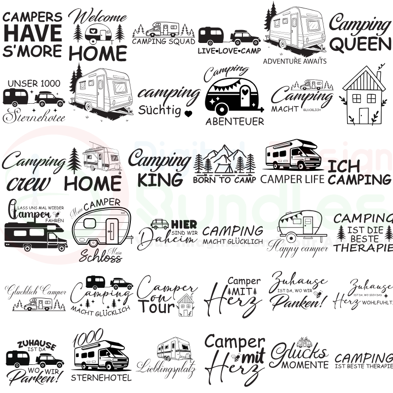 German Camping SVG