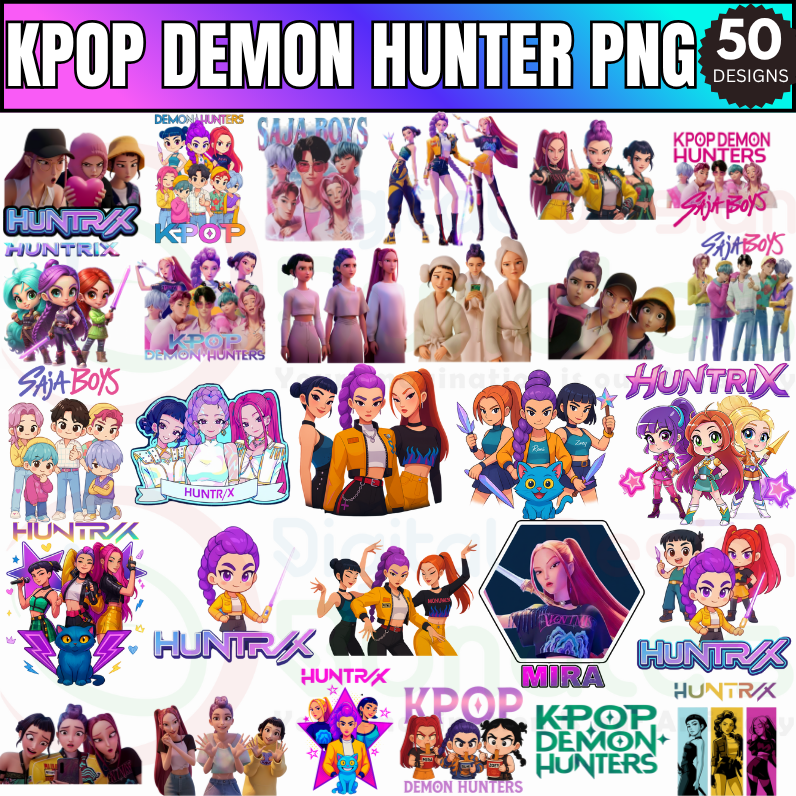 Kpop Hunters PNG Cute K Pop Fan Art Cut Files Kpop Hunters PNG Cute K Pop Fan Art Cut Files