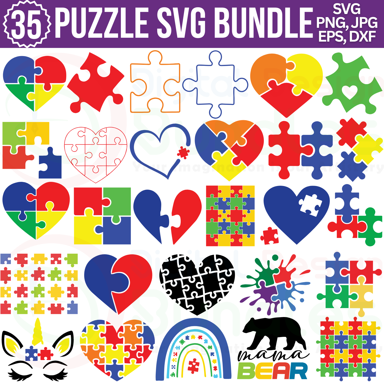Puzzle SVG Bundle