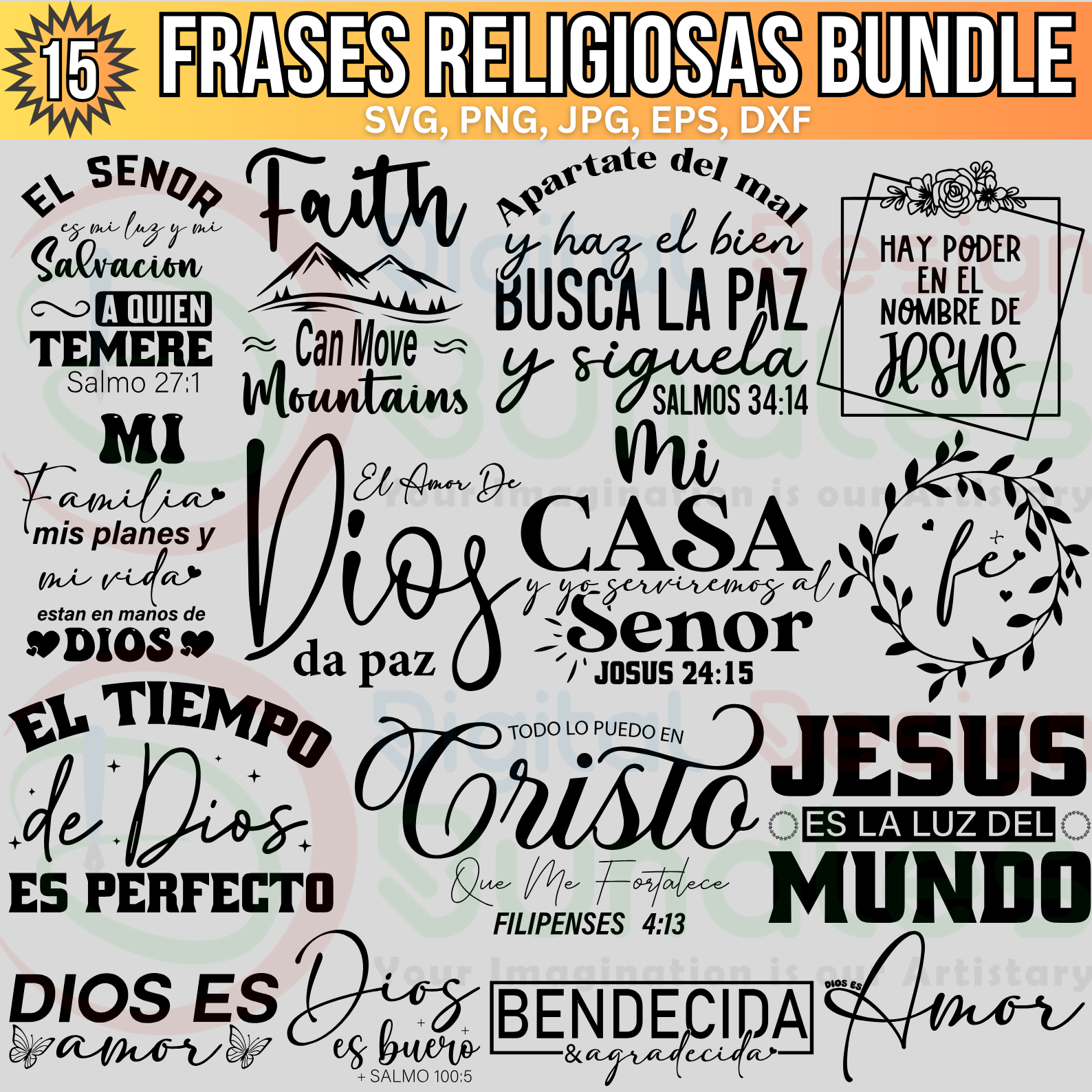 Frases Religious SVG Bundle