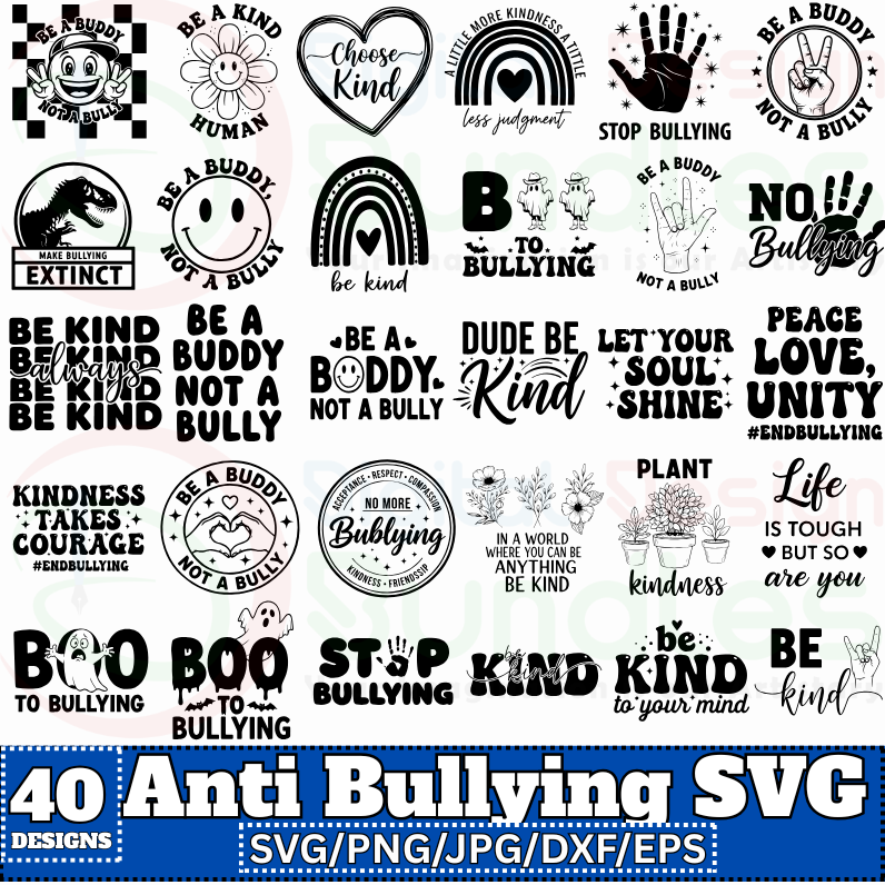 Anti Bullying SVG Bundle -1