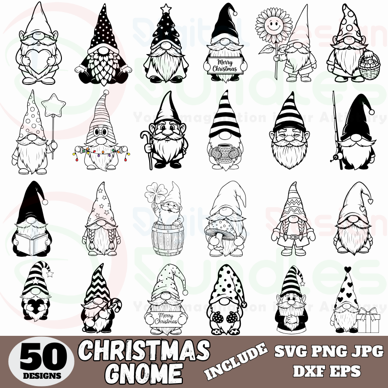 Gnomes Merry Christmas