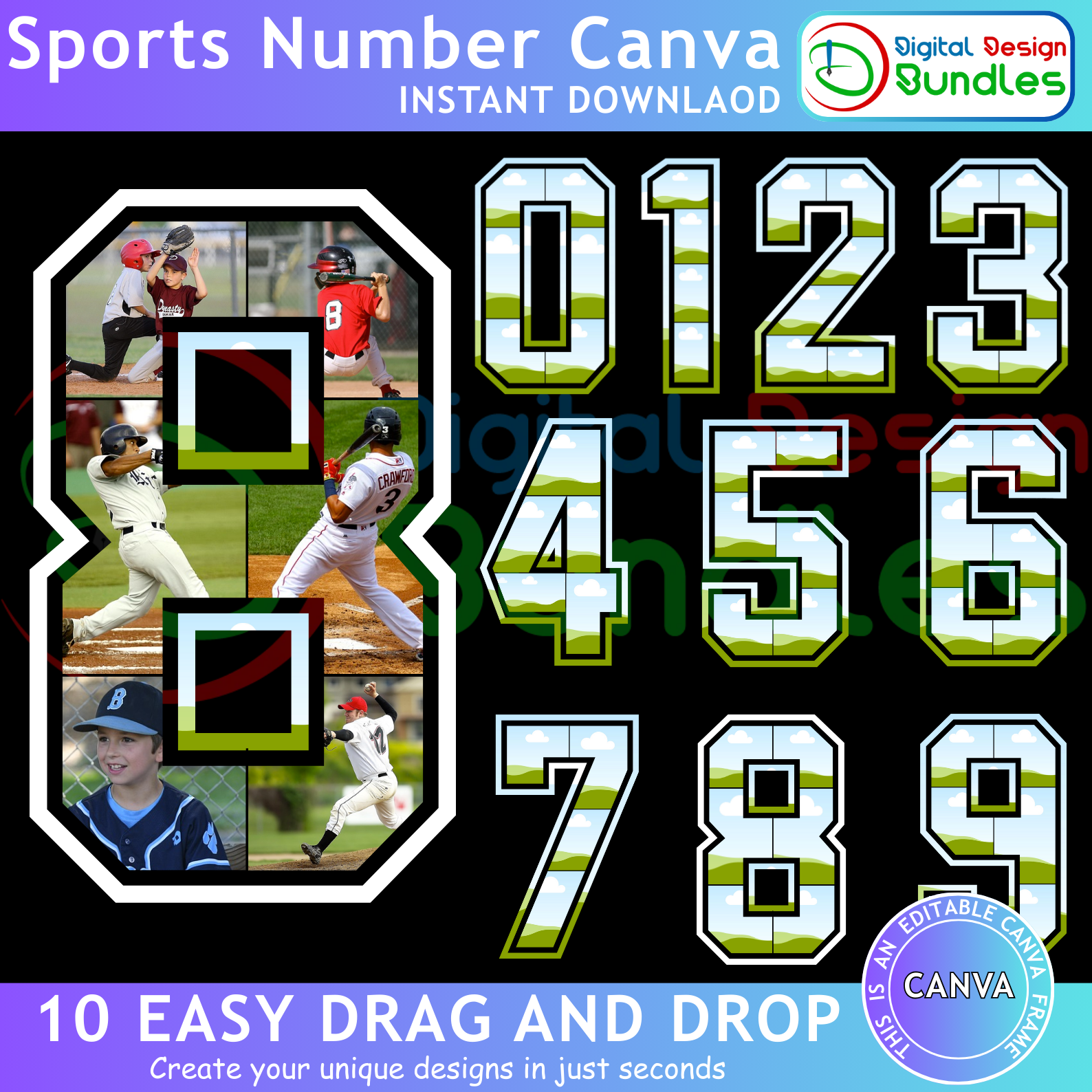 Sports Number Canva -1