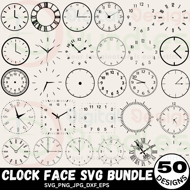 Clock Face Svg -2