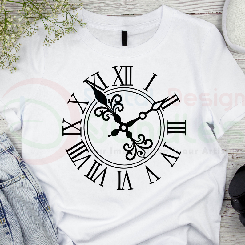 Clock Face Svg -2