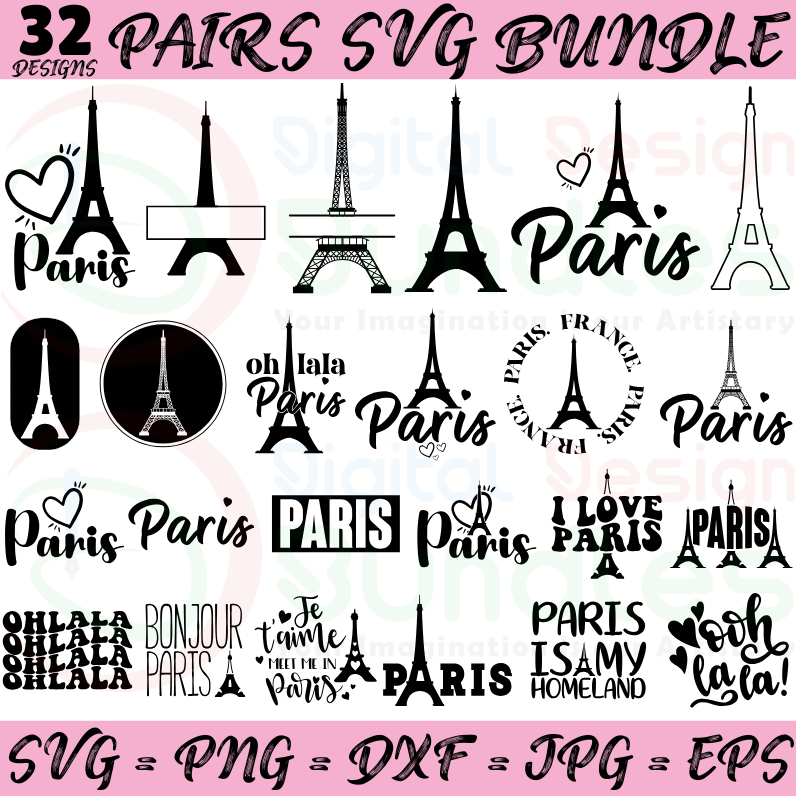 Paris Svg Bundle