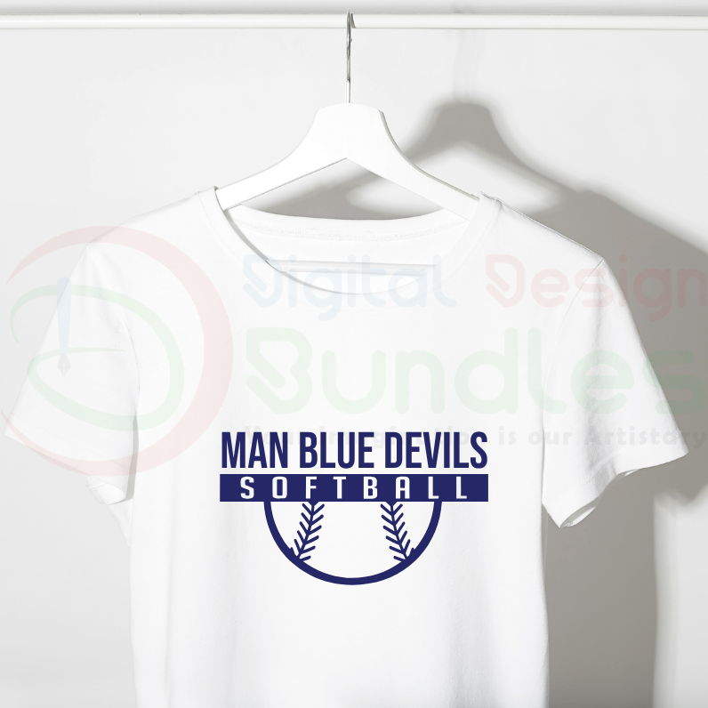 Blue Devils Soft Ball SVG