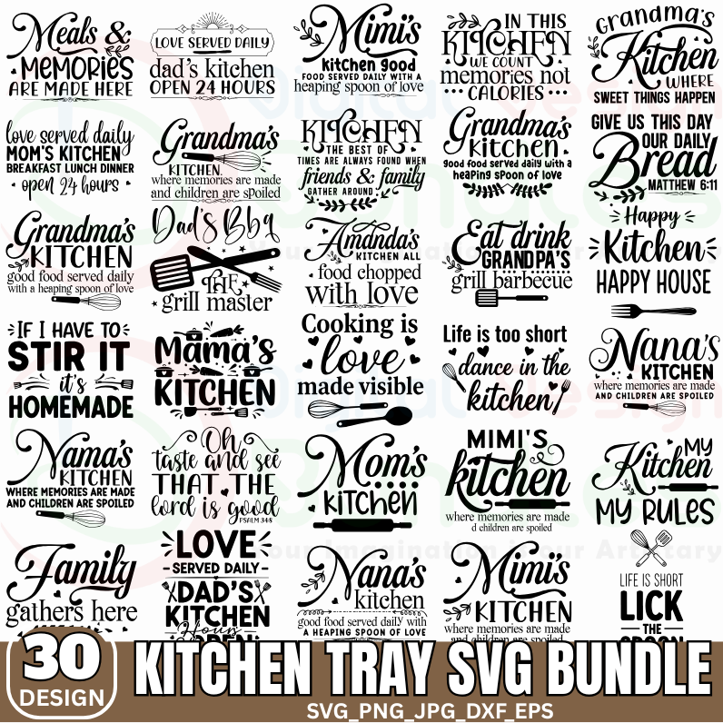 Kitchen Tray SVG