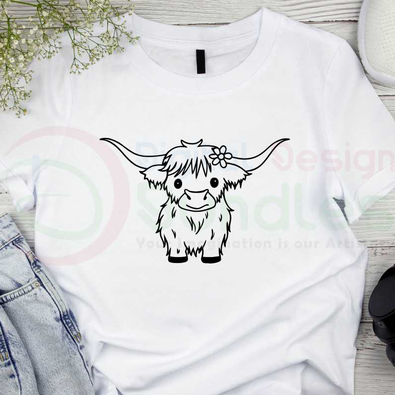 Highland Cow Svg