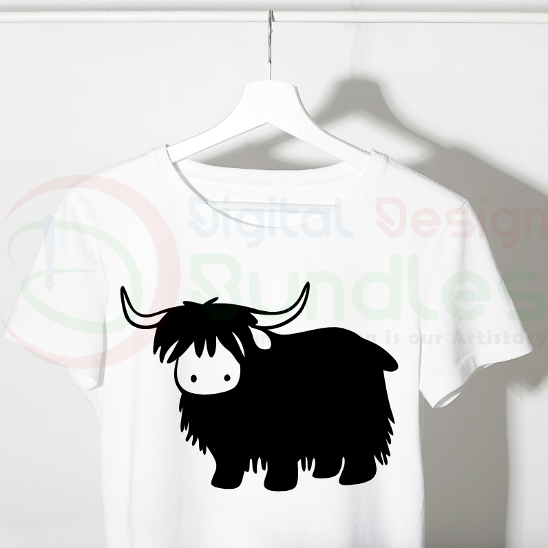 Highland Cow Svg
