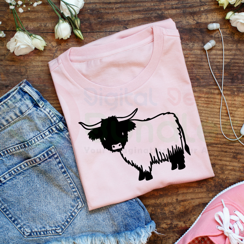 Highland Cow Svg