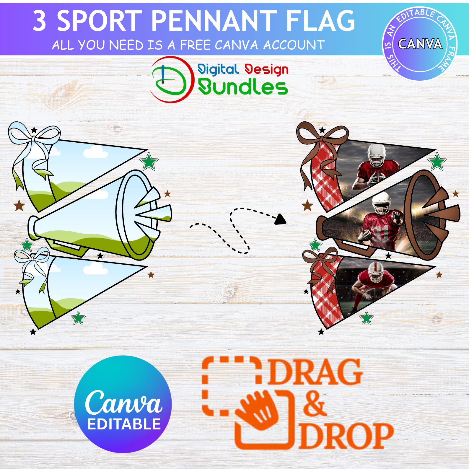 School Spirit Pennant