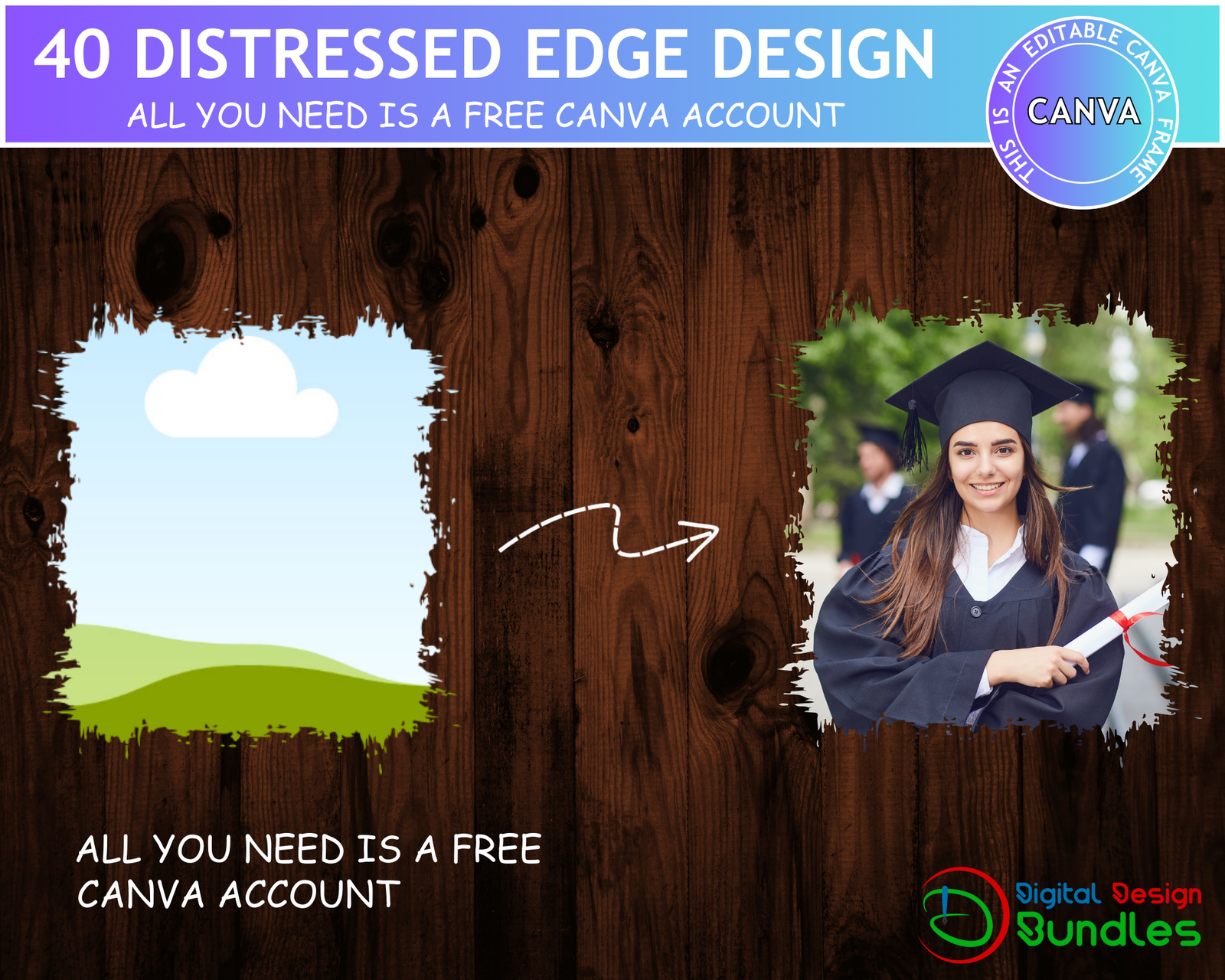 Bleach effect distressed Edge