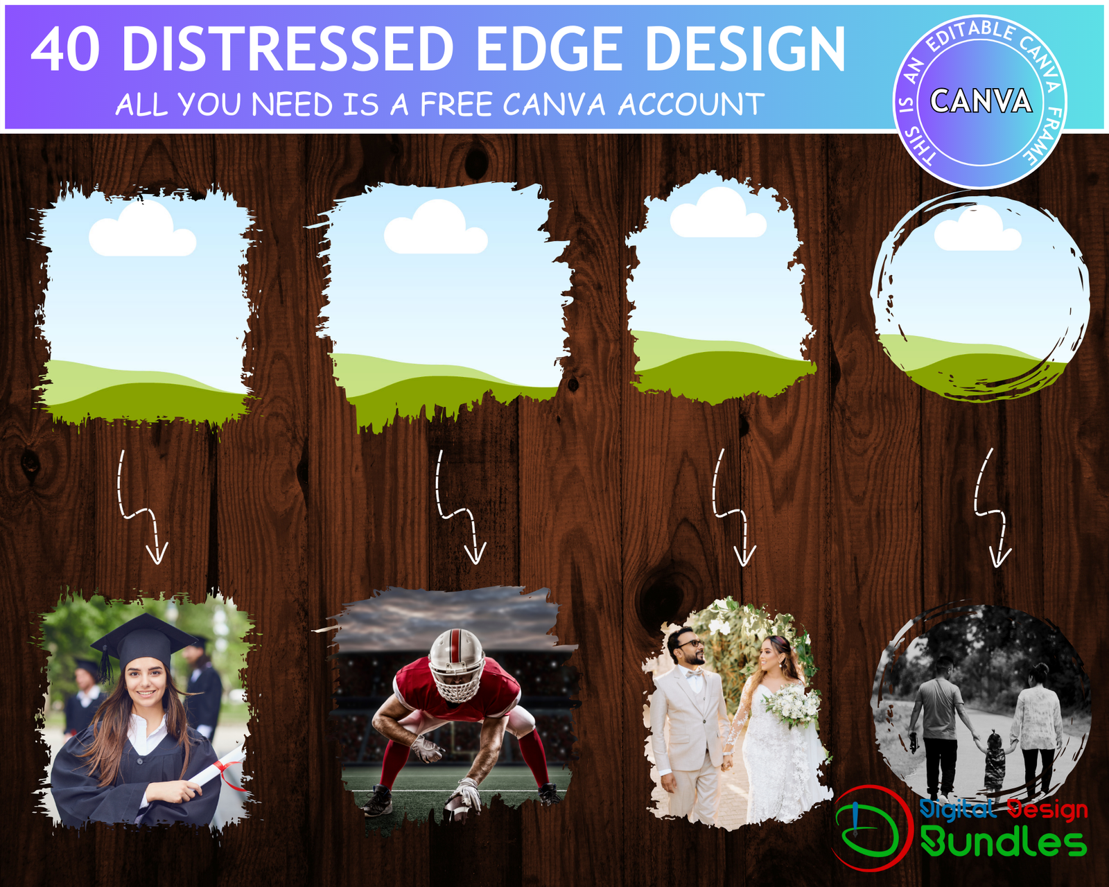 Bleach effect distressed Edge