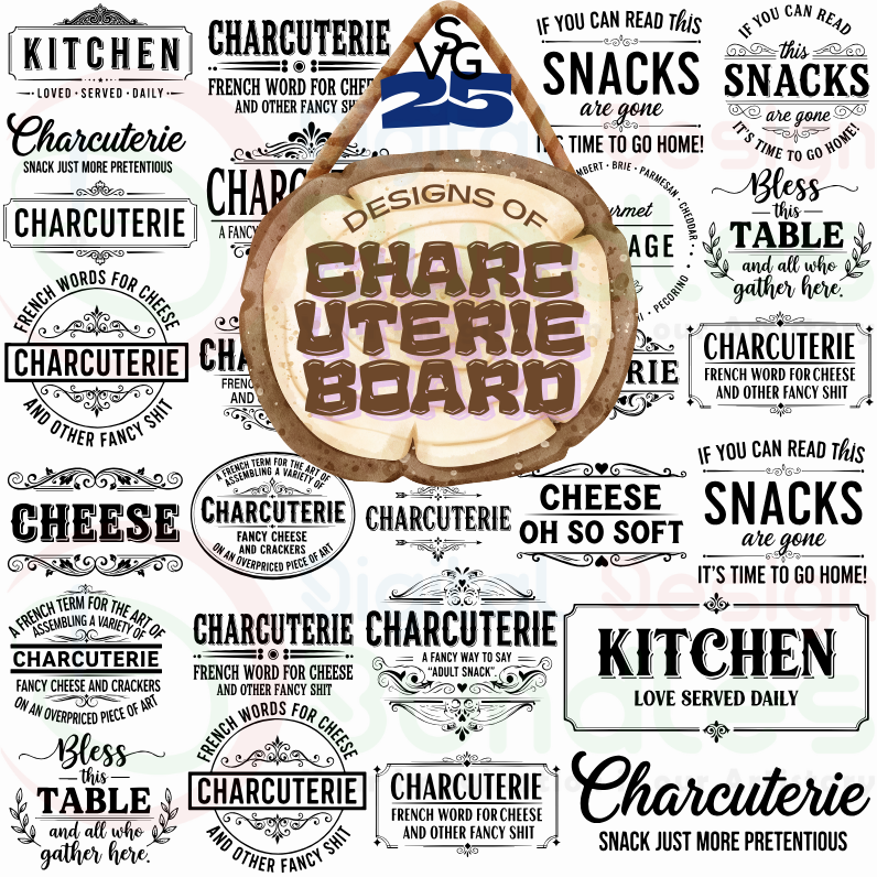 Charcuterie Board SVG