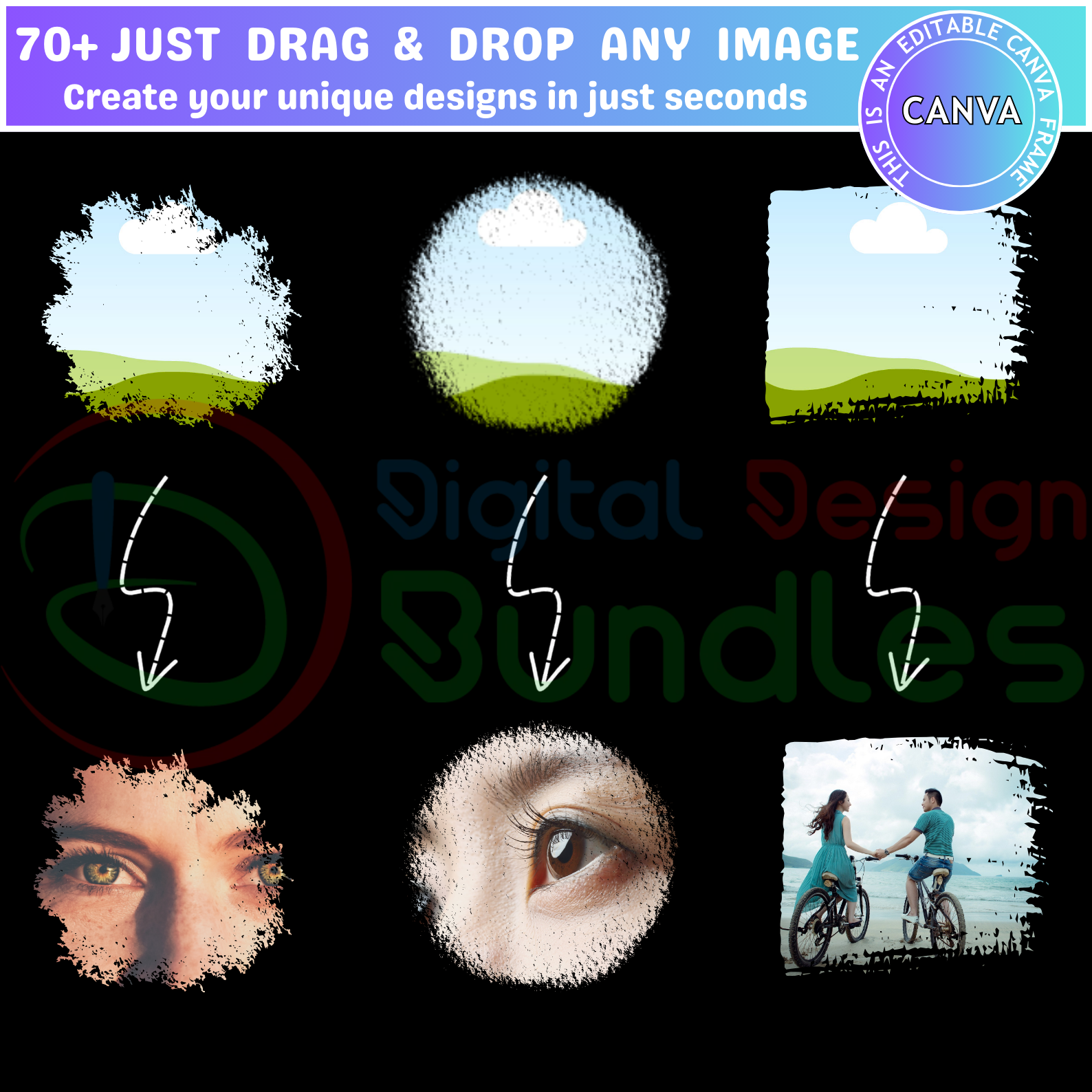 Distressed Textures Frames