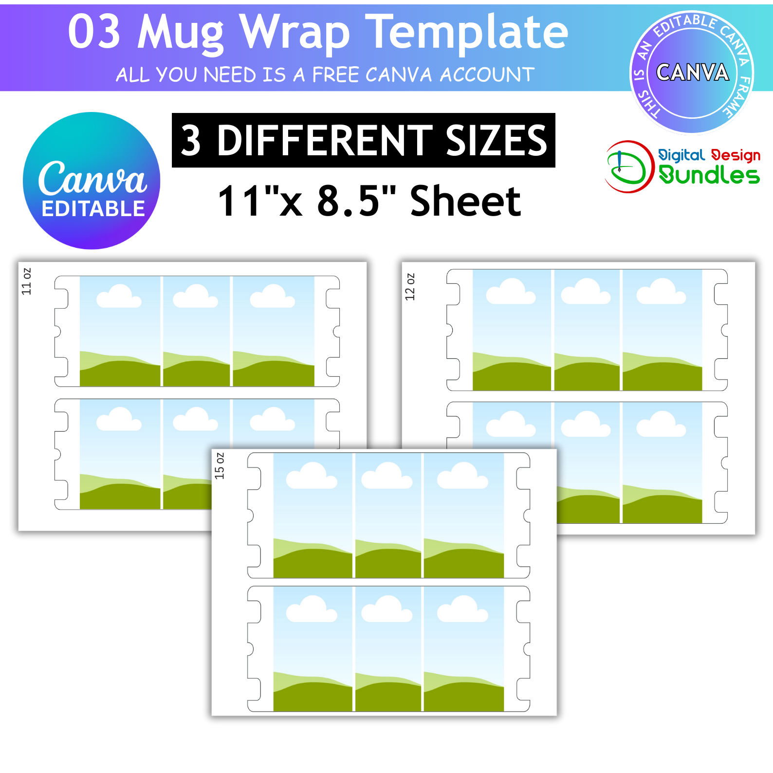 Full Wrap Mug Templates