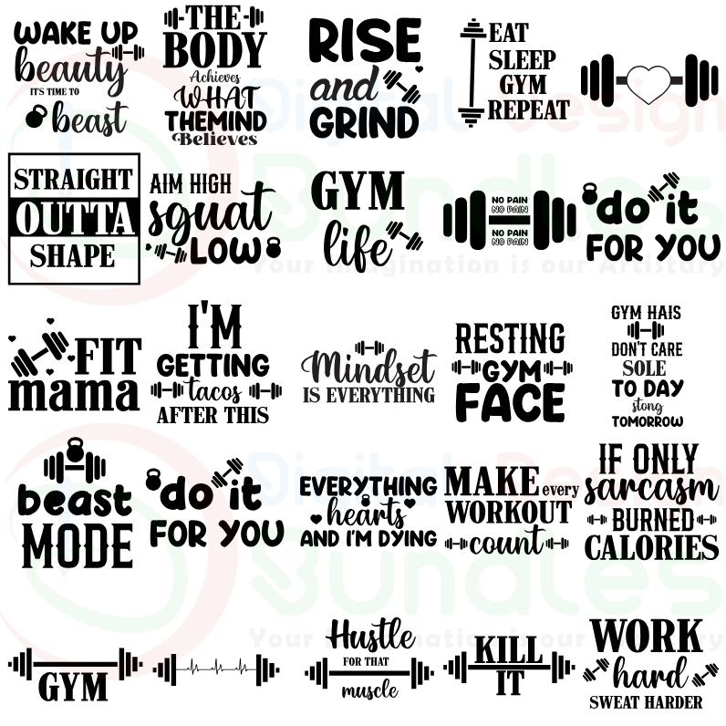 Gym SVG Bundle