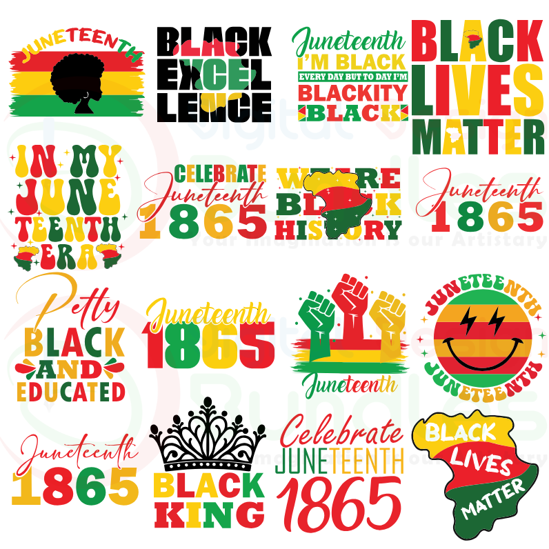 Juneteenth SVG PNG Bundle