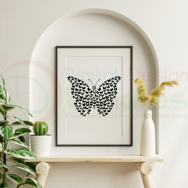 Flying Butterflies SVG - 4